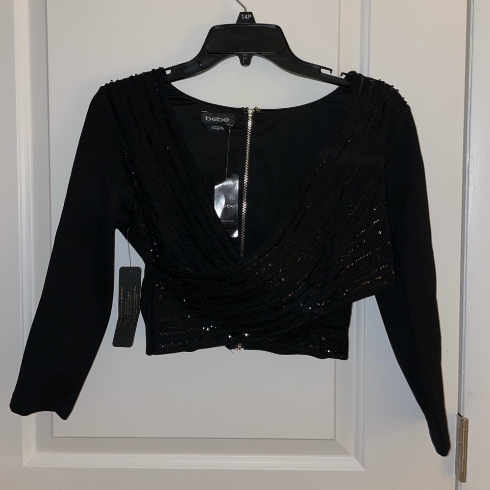 NWT BEBE Sequin Top